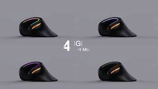 ProtoArc EM11 RGB Wireless Ergonomic Vertical Mouse [upl. by Ennire874]