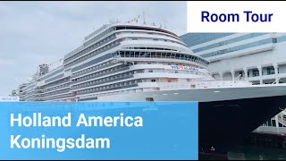 Holland America Koningsdam balcony room Tour  Verandah Stateroom [upl. by Sylera]