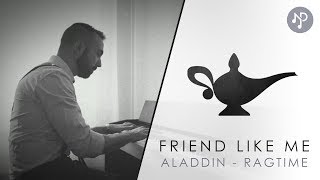 Friend Like Me  Aladdin Piano Cover with sheet  Ragtime Version [upl. by Audette296]