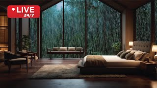 Fall Asleep Fast 9999 Instant Sleep with Rain amp Thunder Sounds  Deep Sleep amp Relaxation [upl. by Gerstner]