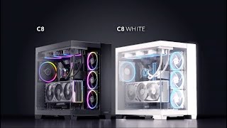 Unveil Antec C8 Black amp White The Ultimate FullTower EATX PC Case with Seamless Tempered Glass [upl. by Dielu]