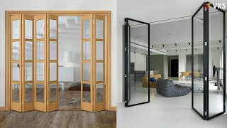 Folding Door Design Ideas  BiFold Door Design  Sliding Folding Door  PVC Folding Partition Door [upl. by Tiler]