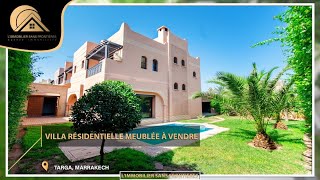 Villa résidentielle meublée à vendre piscine privée Targa Marrakech [upl. by Anelrahc]