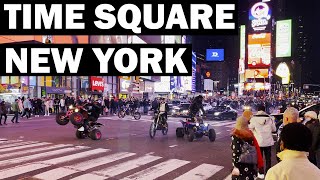 1000 DIRT BIKES TAKE OVER TIME SQUARE NEW YORK 2022 [upl. by Hyatt614]