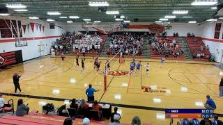 EHS Varsity Volleyball vs Clay Center [upl. by Aicilyt]