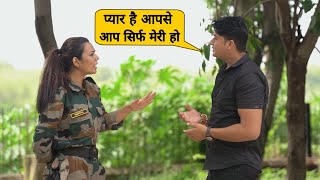 Proposing to lady Army prank  by Sumit Cool Dubey [upl. by Manoff917]