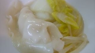 【レシピ】白菜ともやしのちゃんぽん風鍋餃子 How to make Chanpon style pot [upl. by Cantlon]