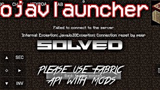 pojavlauncher inter exceptional conmection reset error solved 2024 Minecraft pojavlauncher [upl. by Shirberg]