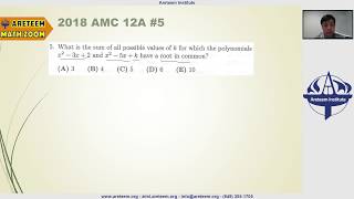 2018 AMC 12A Probelem 5 Solution [upl. by Muslim]