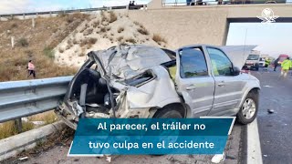 Así fue el brutal accidente que dejó 4 muertos en la Puebla  Orizaba [upl. by Ahto]