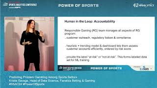 SSAC24 Predicting Problem Gambling Among Sports Bettors [upl. by Htebi547]