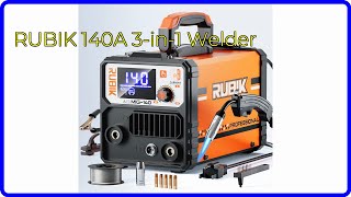 REVIEW 2024 RUBIK 140A 3in1 Welder ESSENTIAL details [upl. by Chema]