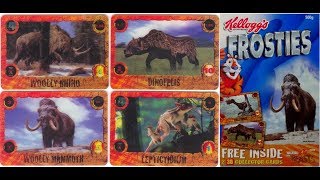 Whats In The Box  2001 Kelloggs Cereal Walking With Beasts 3D Collector Cards [upl. by Nirrok]