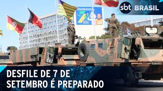 Brasília se prepara para desfile de 7 de setembro com reforço de segurança  SBT Brasil 060924 [upl. by Irv]