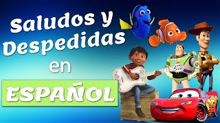 Saludos y despedidas en ESPAÑOL con PELICULAS 👋 [upl. by Nnayd]