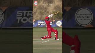 WHAT A CATCH 🤯 Rohit Singh takes an absolute screamer at covers 💥EuropeanCricket ECC24 [upl. by Alletneuq]