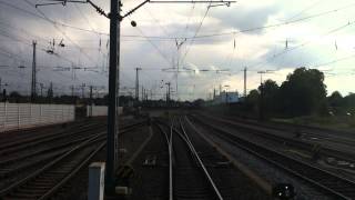 HD720cam  Führerstandsmitfahrt  Bahnhof Offenburg  kurzer Spezial ICE [upl. by Attiuqaj]