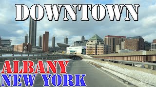 Albany  New York  4K Downtown Drive [upl. by Dranoc670]