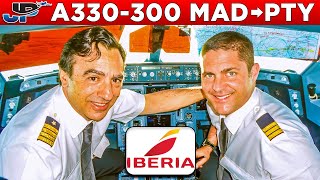 IBERIA Airbus A330300 Cockpit Madrid🇪🇸 to Panama City🇵🇦 [upl. by Idell]