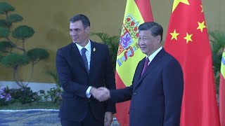 Sánchez reclama a Xi que intente convencer a Putin de poner fin a la guerra [upl. by Aihsekan57]