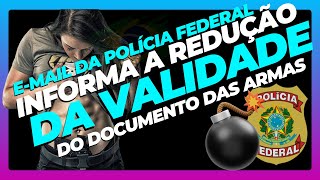 CORTES  POLÍCIA FEDERAL NOTIFICA REDUÇÃO DA VALIDADE DOS CRAFs [upl. by Joannes]