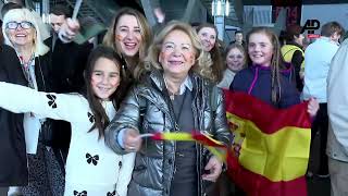 Fans arrive ahead of Junior Eurovision Song Contest 2024 in Madrid [upl. by Belva]