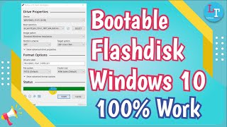 Cara Membuat Bootable Windows 10 di Flashdisk 100 Work [upl. by Eimot]