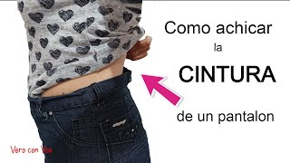 Como achicar la CINTURA del PANTALON✂ Super fácil  ✅ [upl. by Atika]