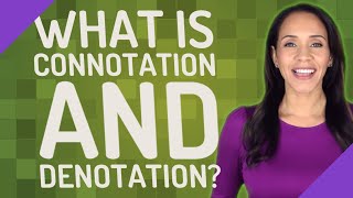 What is connotation and denotation [upl. by Castro]