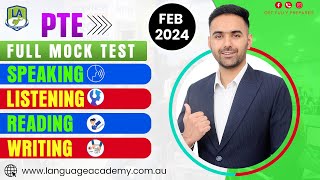 PTE Full Mock Test with Answers  February 2024  Language Academy PTE NAATI amp IELTS Online Classes [upl. by Boak]