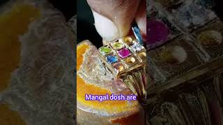 Navratna Ring wearing benefits and 💎 stone fitting work in English diamondsetter [upl. by Ahseya]