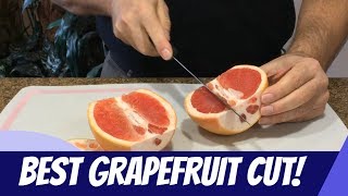 HOW TO CUT A GRAPEFRUIT 🔪 Fastest Easiest Cleanest amp Most Efficient Method [upl. by Ennyroc439]