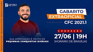 GABARITO EXTRAOFICIAL  EXAME CFC 20211 [upl. by Ardekahs751]