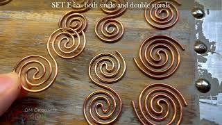 Copper and Brass Spirals for Orgonite DIY and Jewelry Making [upl. by Rawdan]