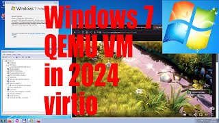 Windows 7 64 bit QEMU VM tutorial for beginners using virtio  March 2024  98c56c78 [upl. by Eustace]