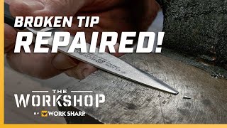 How To Repair a Broken Knife Tip  Workshop Ep 7 [upl. by Einuj]