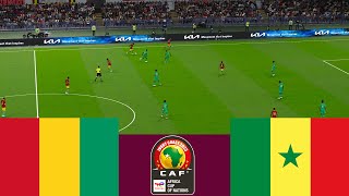 Guinea 0 vs 2 Senegal LIVE CAF 2024 match highlights  Video game simulation PES 2021 [upl. by Odlavu]