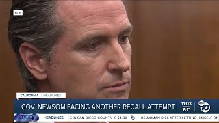 California Gov Newsom faces another potential recall effort [upl. by Jareen590]