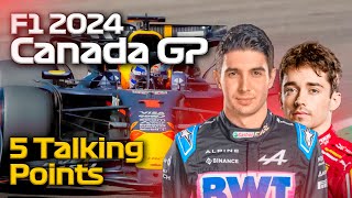 F1 2024 Canada GP Preview  5 Talking Points [upl. by Ahseid772]