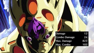 JJBA ASBR Giorno 0 Bar GER Combo823 Damage [upl. by Anilehs]