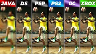 FIFA Street 2 2006 PSP vs PS2 vs GameCube vs Xbox vs Java vs Nintendo DS  Graphics Comparison [upl. by Ahsinra]