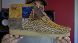 Bodega x Clarks quotHeritage Patchworkquot Wallabee Review  Sizing  On Feet [upl. by Ybrek]