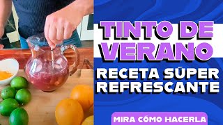 ¡Cómo hacer un tinto de verano Recetas [upl. by Etteuqal152]