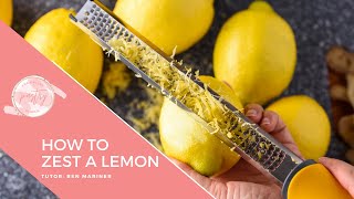 How To Zest A Lemon  Easy Kitchen Hacks On Zesting A Lemon  Simple Way To Zest A Lemon Video [upl. by Rodmun894]