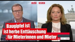 Baugipfel ist herbe Enttäuschung für Mieterinnen und Mieter [upl. by Renato]