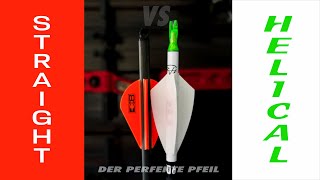 Pfeile befiedern Straight vs Helical  was ist besser [upl. by Nraa359]