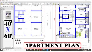 40x60 Commercial Plan With Residential Plan G1 [upl. by Artnoed]