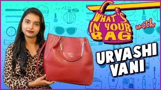 Urvashi Vani Handbag Secret Revealed  What’s In Your Bag  TellyMasala [upl. by Nylrebma968]