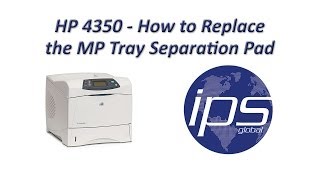 HP 4350  How to Replace the MP Tray Separation Pad incl 4200 4300 amp 4250 Updated [upl. by Kylen]