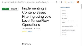 Implementing a Content Based Filtering using Low Level TensorFlow Operations [upl. by Leaw]